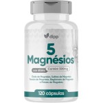 5 Magnésios – Fórmula Completa com Óxido, Sulfato, Taurato, Bisglicinato e Malato – Alta Absorção – 120 Cápsulas kit com 2 Frascos - Imagem 4