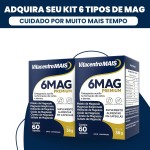 6 Mag Premium 6 Tipos De Magnésio Alta Absorção 60 Cápsulas - Imagem 6