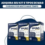 6 Mag Premium 6 Tipos De Magnésio Alta Absorção 60 Cápsulas - Imagem 7