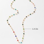 Lariat Colar feminino em forma de Y, pingente de gota de ouro, corrente longa de strass, colar de ouro - Imagem 5