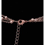 Colar com pingente de borla de corrente longa com gargantilha de camada MOLOCH para mulheres, meninas, feito à mão, estação de contas, colar com pingente corrente joia colar Prata - Imagem 5