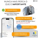 Tag Rastreador GPS Compatível com Iphone iOS (App Buscar) com Alarme Localizador Sonoro Air Bateria Duradoura, Localiza Chaves, Malas, Crianças, Pets - Imagem 4