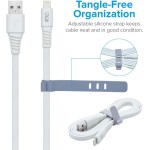 Cabo Iphone/Cabo Lightning I2GO Certificado MFi 1,2m 2,4A PVC Flexível Flat Branco - I2GO Basic - Imagem 5
