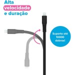 Cabo Iphone/Cabo Lightning I2GO Certificado MFi 1,2m 2,4A PVC Flexível Flat Branco - I2GO Basic - Imagem 9