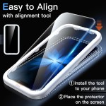 JETech Película de Vidro Temperado para iPhone 17 6,3 Polegadas, Protetor de Tela, Dureza 9H, Instalação Rápida, Amigável ao Case, Pacote com 3 - Imagem 4