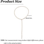 Lariat Colar feminino em forma de Y, pingente de gota de ouro, corrente longa de strass, colar de ouro - Imagem 5