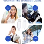 Cabo USB-C para Lightning 3A 20W 1 Metro Branco, Tipo C Cabo de Carregamento para iPhone 13/13 Pro /12/12 Pro/Pro Max/11/11 Pro/XS/Max/XR/X /8 /8Plus - Imagem 7