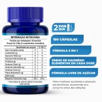Magnésio Taurato + Dimalato + Quelato - Suplementação Alimentar - 180 Comprimidos - 3 Frascos - NutriAge - Imagem 3