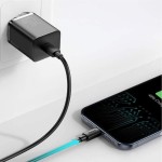 Carregador 25W Mini Super SI Com Cabo Tipo-c PD 3A Baseus Preto - Imagem 4