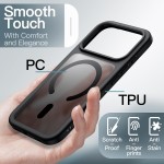 JETech Capa Magnética para iPhone 17 Pro Max 6,9 Polegadas Compatível com MagSafe, Case de Telefone Traseira Fosca Translúcida, Fina e Minimalista À Prova de Choque (Preto) - Imagem 5