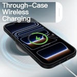 JETech Capa Fosca para iPhone 17 Pro Max 6,9 Polegadas, Proteção Contra Quedas de Nível Militar, Case Minimalista com Parte Traseira Translúcida Matte, Anti-Impressão Digital (Preto) - Imagem 6