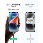 UGREEN Cabo Lightning Certificado pela MFi, 2m, Cabo USB C para Lightning Compatível com iPhone 14/14 Pro/14 Pro Max, iPhone 13/12/11/X/XR/XS/série 8, iPad 9, AirPods Pro, etc. - Imagem 3