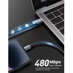 UGREEN Cabo Lightning Certificado pela MFi, 2m, Cabo USB C para Lightning Compatível com iPhone 14/14 Pro/14 Pro Max, iPhone 13/12/11/X/XR/XS/série 8, iPad 9, AirPods Pro, etc. - Imagem 4