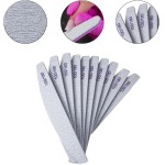 Kit 10 Lixa Lavável 100/180 Reutilizável Unhas de Gel Fibra - Imagem 2