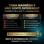 5 Magnésio QUELATO - 180 Cápsulas - 3 Meses de Duração - Dimalato + Bisglicinato + Taurato - Elemental Nutrition - Imagem 3