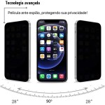 Película 3d Privacidade Anti Spy Para iPhone (iPhone 14 Pro Max) - Imagem 5