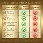 Lixa de Unha Macrilan LX-12 - Acessório Manicure Profissional, Dupla Face para Modelagem e Acabamento Rápido, Ótimo Custo-Benefício - Imagem 4