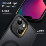 JETech Capa Magnética para iPhone 13 6,1 Polegadas Compatível com MagSafe, Case Capinha Translúcido Fosco Verso Fina à Prova de Choque Tampa (Preto) - Imagem 6