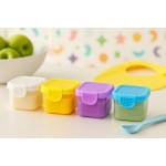Kit 4 Potes Herméticos 55 ml para Lanche e Papinha Mini Potinhos BPA-Free com Tampa Antivazamento Freezer, Micro-ondas e Lava-Louças Para Bebês, Lancheira, Viagens e Organização - Imagem 8