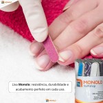 Kit 500 Lixas Unha Mini Descartáveis Monolo Multishop (Multicolorido, 8 cm, Grão 100/180, 500 unidades) - Imagem 4