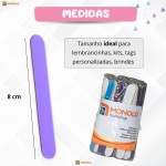 Kit 500 Lixas Unha Mini Descartáveis Monolo Multishop (Multicolorido, 8 cm, Grão 100/180, 500 unidades) - Imagem 6