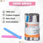 Kit 500 Lixas Unha Mini Descartáveis Monolo Multishop (Multicolorido, 8 cm, Grão 100/180, 500 unidades) - Imagem 8