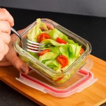 Kit 4 potes hermeticos de vidro 370ml com trava na tampa conserva alimentos - Imagem 5