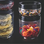 Kit 6 Organizadores Potes Gire e Trave Empilháveis Com Rosca 380ml Plasútil Para Temperos Alimentos Objetos De Costura Botões. Perfeitos Para Organizar Todos Seus Objetos - Imagem 3