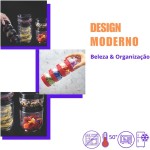 Kit 6 Organizadores Potes Gire e Trave Empilháveis Com Rosca 380ml Plasútil Para Temperos Alimentos Objetos De Costura Botões. Perfeitos Para Organizar Todos Seus Objetos - Imagem 6