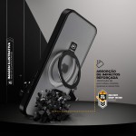 Gshield Capa Case Capinha de TPU + Policarbonato Fosco Translúcido com Suporte Stand Anel Magnético, Dual Ring (iPhone 16) - Imagem 4