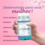 Biocolin Hair, 60 Cápsulas, Silício Orgânico - Imagem 5