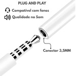 Cabo Adaptador Tipo C Para P2 Fone de ouvido Compatível iPhone Android - Imagem 4