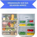 Kit 5 Potes Herméticos Premium com Tampa Vedante – Resistentes, Empilháveis, Transparentes | Freezer, Micro-ondas e Lava Louças | 490ml a 2900ml – Durabilidade, Organização e Praticidade. - Imagem 7