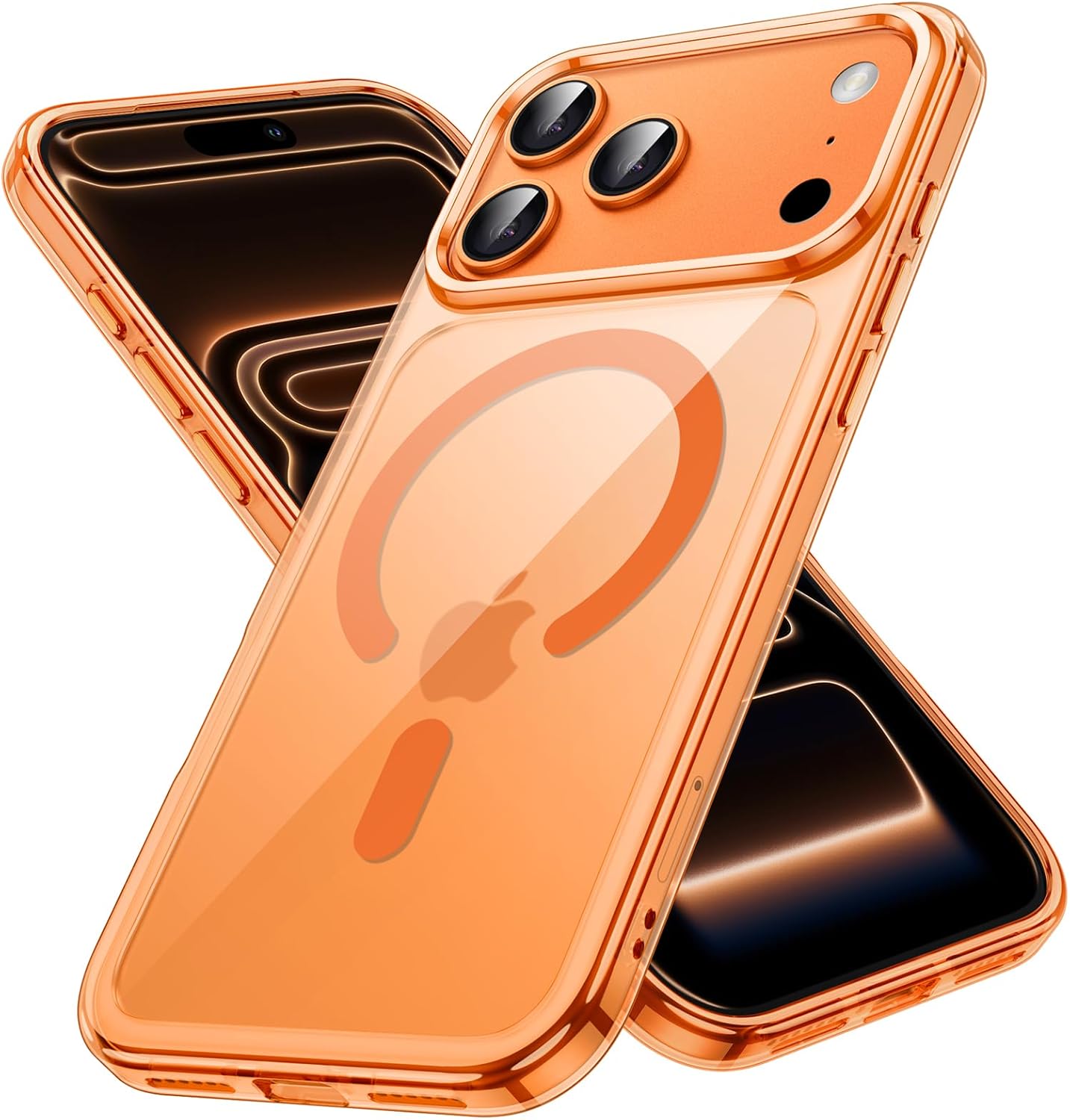1771058792_JETech-Capa-Magnetica-para-iPhone-17-Pro-Max-69-Polegadas.jpg JETech Capa Magnética para iPhone 17 Pro Max 6,9 Polegadas Compatível com MagSafe, Case Protetora de Telefone à Prova de Choque, Parte Traseira Transparente Anti-Riscos (Laranja)