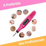 Lixadeira Unha Lixa Elétrica Profissional Bloco Motor Bivolt - Imagem 2