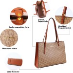 Romantic Crown Bolsas de Couro Ombro Mão Grande Femininas,Bolsa Lado Tote Bag Transversal Notebook,Sacola Praia Executiva Presente Trabalho Casual - Imagem 4