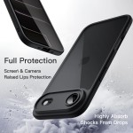 JETech Capa para iPhone Air, Case Protetora de Telefone à Prova de Choque, Estrutura de TPU Fosco de Cor Sólida, Parte Traseira Transparente Anti-Riscos (Preto) - Imagem 4