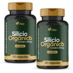 Silício Orgânico Dipp 490mg 120 Cápsulas 2 Frascos - Suplemento Mineral para Beleza da Pele, Unhas e Cabelos - Imagem 3