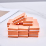 50 peças de lixa de unha, lixa de unha e tampões laranja - Imagem 4
