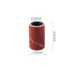 100 peças, broca de unha, portátil, ferramenta de polimento de lixa de unha, conjunto de pedicure para salão de beleza, manicure e pedicure, vinho tinto - Imagem 7