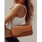 Bolsa Feminina Baguete Transversal Ombro Tiracolo Lisa Gabriela Ribeiro - Imagem 4
