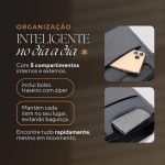 Bolsa De Ombro Impermeável Transversal Shoulder Bag Unissex Necessaire Tiracolo Pochete Espaçosa Emborrachado Bolsos Divisões Dynamart Unissex 5 Compartimentos Alça Regulável - Imagem 4