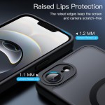 JETech Capa Magnética para iPhone 16e 6,1 Polegadas 2025 Compatível com MagSafe, Case Capinha de Telefone Fina e à Prova de Choque com Parte Traseira Fosca Translúcida (Preto) - Imagem 6