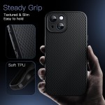 JETech Capa Grip para iPhone 15 6,1 Polegadas, Ajuste Fino em TPU Macio Case Protetora para Telefone com Lente de Câmera Proteção Total, Capinha à Prova de Choque (Preto) - Imagem 4