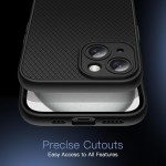JETech Capa Grip para iPhone 15 6,1 Polegadas, Ajuste Fino em TPU Macio Case Protetora para Telefone com Lente de Câmera Proteção Total, Capinha à Prova de Choque (Preto) - Imagem 6