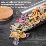 Kit 06 Potes de Mantimentos Herméticos 200ml Pote Redondo de Vidro Premium - Imagem 3