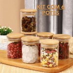 Kit 06 Potes de Mantimentos Herméticos 200ml Pote Redondo de Vidro Premium - Imagem 6