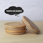 Kit 6 Potes de Vidro 200ml Herméticos com Tampa de Bambu para Mantimentos Cozinha Alimentos - Imagem 7