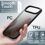 JETech Capa Fosca para iPhone Air, Proteção Contra Quedas de Nível Militar, Case Minimalista com Parte Traseira Translúcida Matte, Anti-Impressão Digital (Preto) - Imagem 4