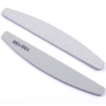 10 peças de lixa de unha, gramatura 100/180, bloco de lixa de unha meia lua para esmalte de gel, extensão de unhas, ferramenta de manicure em gel - Imagem 7